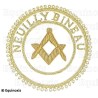 Badge / Macaron GLNF – Grande tenue provinciale – Assistant Grand Maître – Neuilly Bineau – Brodé main